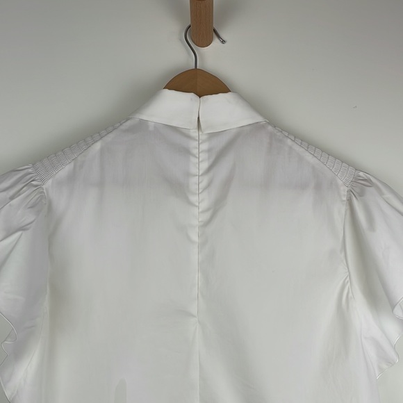 RED Valentino Piercing Detail Poplin Top - Picture 4 of 7